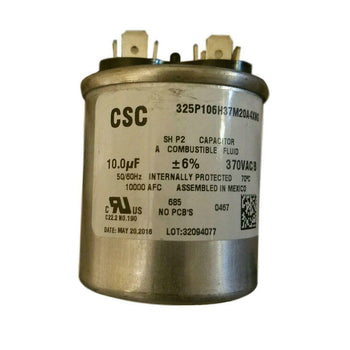 CSC 325P106H37M20A4XNG 10 uF 370 VAC 50/60Hz Motor Run Capacitor