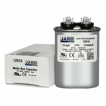 Jard 325P156H37A26A4ZM9 15 uF +/-6% 370 VAC/B Oval Capacitor 50/60 Hz