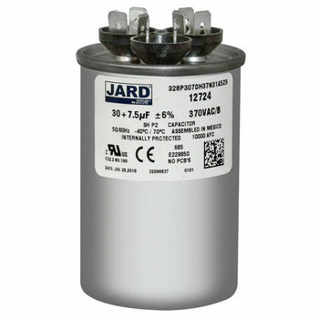 Jard 328P307DH37N31A5Z9 30+7.5 uF +/-6% 370 VAC/B Dual Run Capacitor 50/60Hz