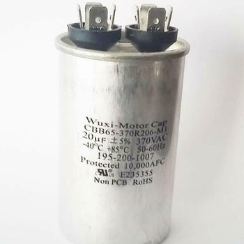 Wuxi CBB65-370R206-M1 20uF 370VAC Motor Run Capacitor