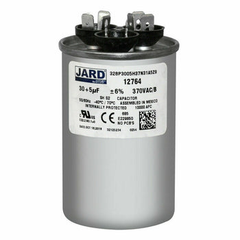 Jard 328P3005H37N31A5Z9 30+5 uF +/-6% 370 VAC/B Dual Run Capacitor 50/60Hz