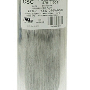 CSC 325P256H37A46A4XSN 22.0µF +/-6% 370V AC/B Run Capacitor 57011-001