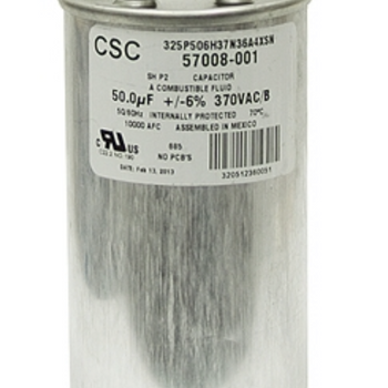 CSC 325P506H37N36A4XSN 50.0UF +/-6% 370V AC/B Run Capacitor 57008-001