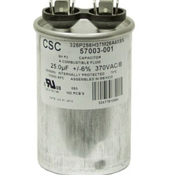 CSC 325P256H37M26A4XSN 22.0µF +/-6% 370V AC/B Motor Run Capacitor 57003-001