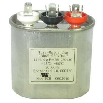 Wuxi CBB65-250V0417 17/4.0 uF 250 VAC Motor Run Capacitor