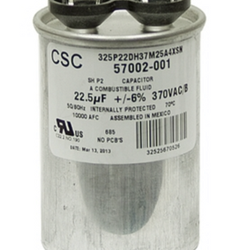 CSC 325P22DH37M25A4XSN 22.5µF +/-6% 370V AC/B Run Capacitor 57002-001
