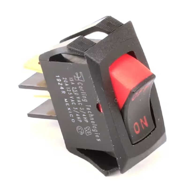 Dcsf R Rocker Switch Conversion Low Temp Industries 1924 R Rocker Switch, On/Off, 20 Amp 125 Volt, 15 ...