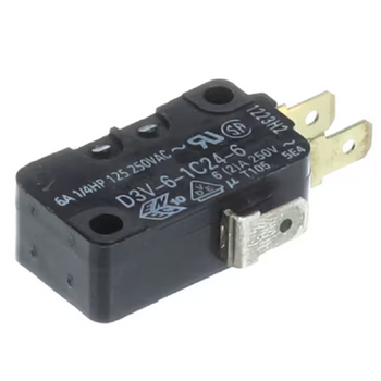 Frigidaire D3V-6-1C24-6 Microswitch Push Button SPDT 6A 1/4HP 250VAC