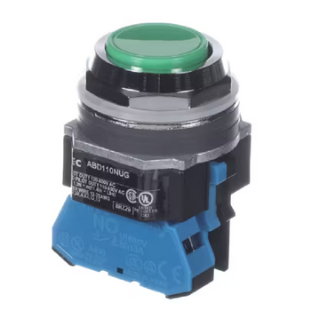 LVO 8K711 Switch, Green Push Button, Start, Normally Open Contact, Fits CL10,FL10
