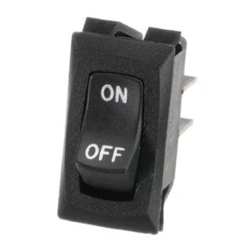 Newco 1626R Rocker Switch On/Off Black 15A 250VAC