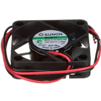 Dinex B5222E Fan, DC, 12V, 1.6W, Black