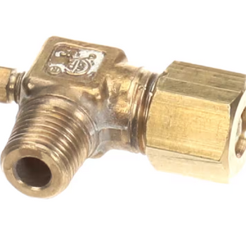 Quest Metal Works 5118 Pilot Adjustment Valve with Sleeve & Nut 1/8" NPT x 1/4" Compression
