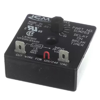 Kolpak VPS00C2X600 Delay On Break Timer ICM203 18 .03-10 Minutes Red Dial
