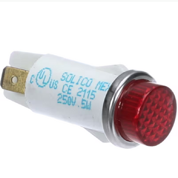 Crown Steam CE-2115 Indicator Light Pilot Red 250 Volt .5W fits for EMTS-30 Model