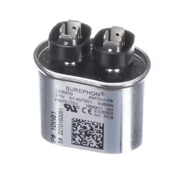 Lennox 2210160081 Run Capacitor 4MFD +/-5% 370V 50/60HZ Oval