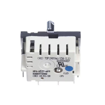 Whirlpool MPA-W537-WPM Infinite Switch, Surface Element, 240VAC, 15A, Range