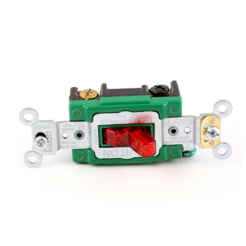 Duke 1K42E2 Toggle Switch, Lighted Red, 30A, 277VAC