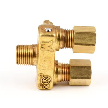 Bakers Pride S312 Dual Pilot Valve, 1/8-27 x 3/16"