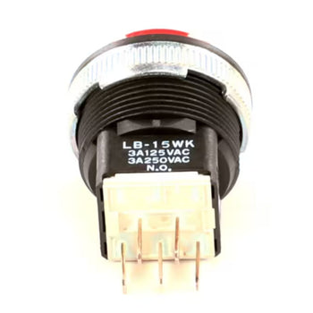 Wilbur Curtis LB-15WK Switch Push Button Red 3A 125/250VAC for PCGT3800