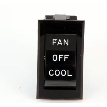 Montague 1250-R Switch Rocker Dpdt Fan/Off/Cool