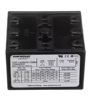 Trane 1423570-72880 X13490459010 TERMINAL BLOCK 3 POLE 175A