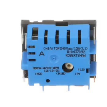 Whirlpool MDPA-W704-WPM Infinite Switch Dual Element, Left Front, 240V, 15A, Range