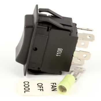 Montague LR-39145 Switch Fan/Off/Cool Rocker DPDT For 115G/115S & 115X