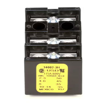 Hobart 14002-3H Terminal Block 3 Pole 600V 115A fits for AM14/C44A/C54A