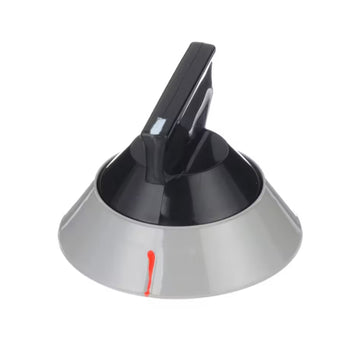 Whirlpool J2-309540 Knob Surface Burner, Black with Chrome Outer Ring, Range