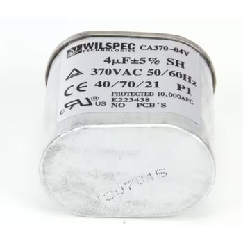 Traulsen CA370-04V Run Capacitor 4.0 MFD 370VAC 50/60Hz, Wilspec for RD132W-ZCF01