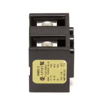 Lang 14002 Terminal Block 2 Pole 115-600 Volt Small