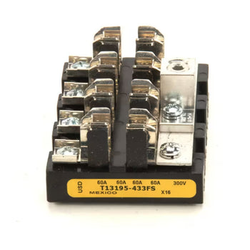 Hatco T13195-433FS Fuse Block 300V 60A 4 Pole 2 with Lugs
