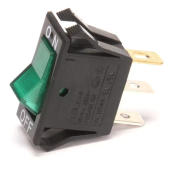 Turbo Air FIL1-5 Rocker Switch On/Off, Green Lighted OEM Part