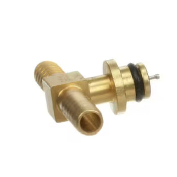 Lancer G1711 CO2 Fitting with Check Valve 3-Way Tee 1/4" Barb Brass Shurflo