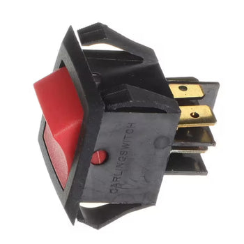 Thermodyne 1633R Switch Rocker DPST Lighted 10/15A 125/250VAC