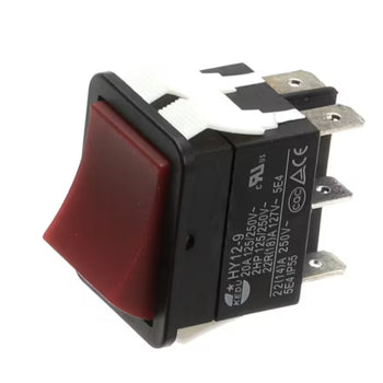 Winholt HY12-9 Rocker Switch Red 125/250 Volt 20 Amp OEM