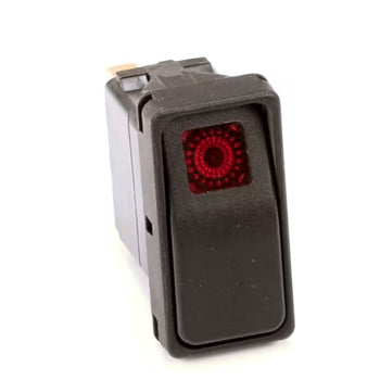 Cleveland 1842-R Rocker Switch, On/Off, Red Lighted, DPDT