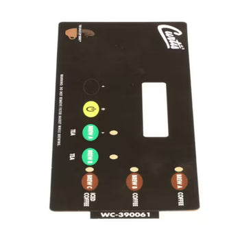 Wilbur Curtis WC-390061 Label/Overlay User Control Module CBHS