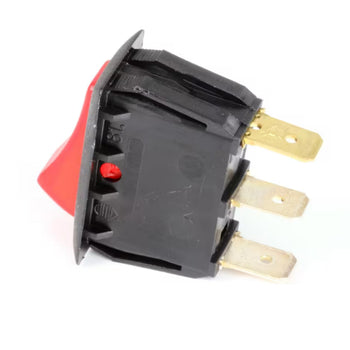 Winco T105 Rocker Switch Power Red for 282-16/282-16-R/282-24 Models