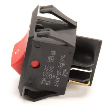 Montague 1427R Rocker Switch, Main Power, 20A, 125/250VAC