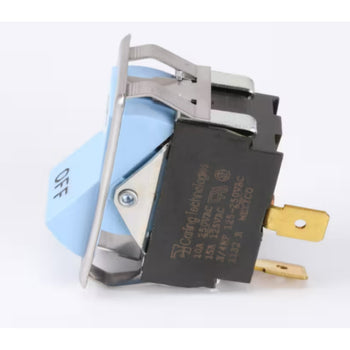 Blodgett 1132-R Rocker Switch, Blue, SPST, On/Off, 10A, 250VAC