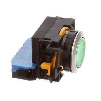 Champion 858T Pushbutton Switch, Green, Flush, IDEC