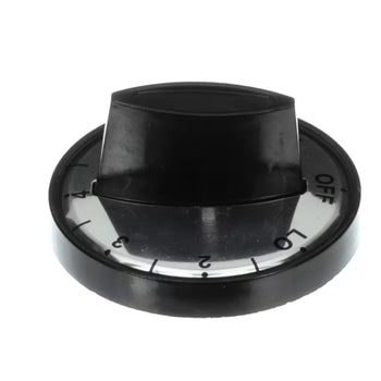 Quest Metal Works 662-WPC-D Knob Infinite Heat Switch 2-6 Settings Black