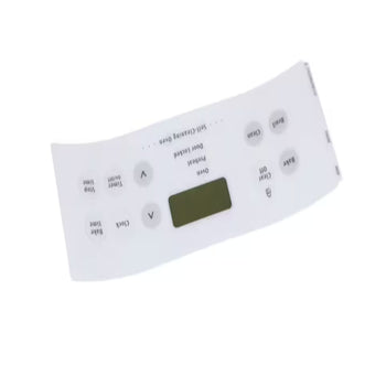 Frigidaire 554298 Control Board Overlay Clock White fits for FDB221RFR3 Model