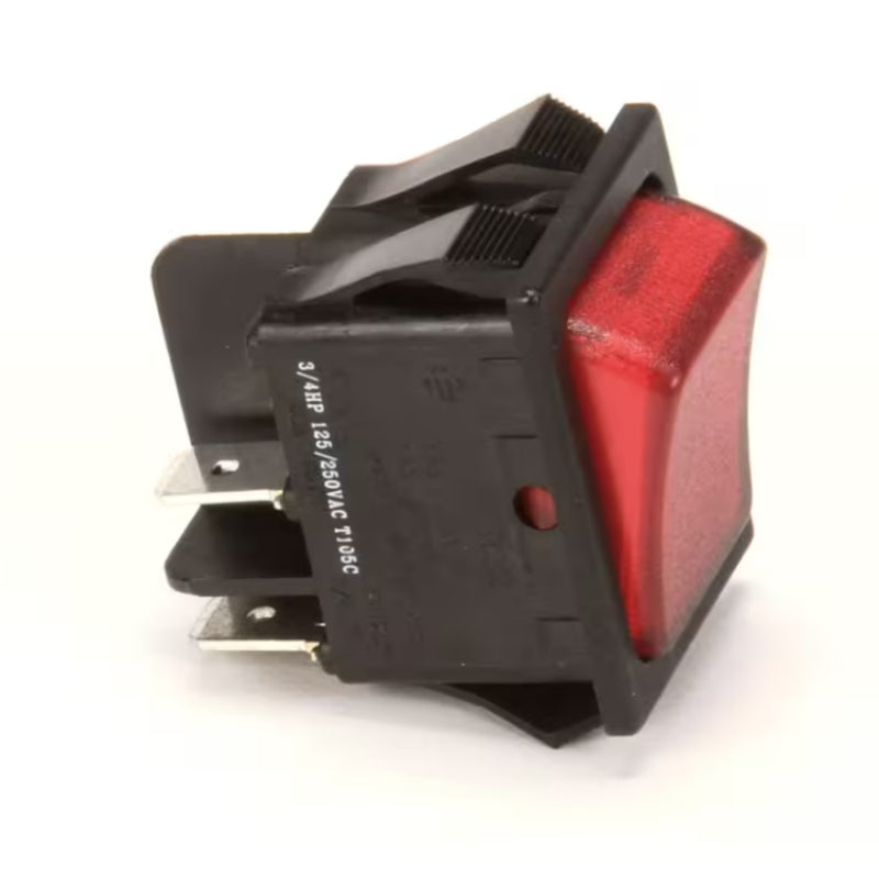 T105c Rocker Switch Nu-Vu 294J T105C Switch Rocker DPST Lighted Red, On/Off ...