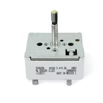 Whirlpool 2110013 Infinite Switch Surface Element 240 Volt 5.4-9.3Amp for Range/Cooktop