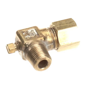 Quest Metal Works 5118 Pilot Adjustment Valve with Sleeve & Nut 1/8" NPT x 1/4" Compression