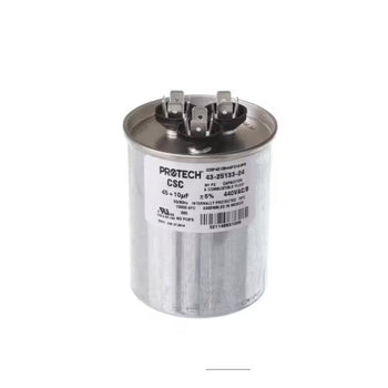 Rheem 328P4510H44P31A4R9 Capacitor Dual 45/10uF 440VAC 50/60HZ Round, 13ACN36A01/13ACN48A01/13ADN36A01