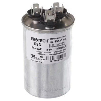 Rheem 328P3503H37N31A45R Capacitor Dual 35/3uF 370VAC 50/60HZ Round