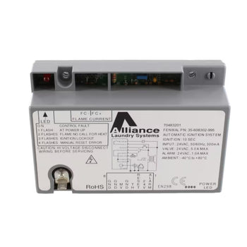 Alliance Laundry Systems 35-608302-995 Control Ignition 24V 23-Sec Prg Eu Rohs